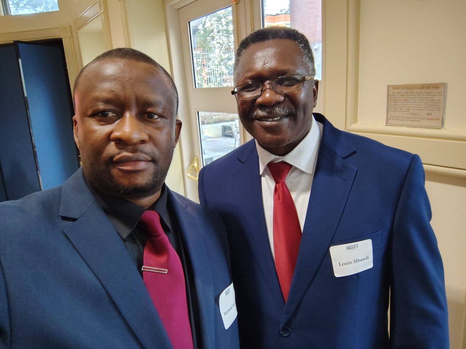 Akotarh Akoson with a colleague at a community event